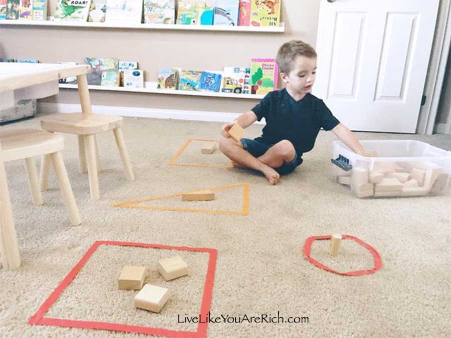 Inexpensive and Easy Activities for Toddlers—Series. Post 1: Tape