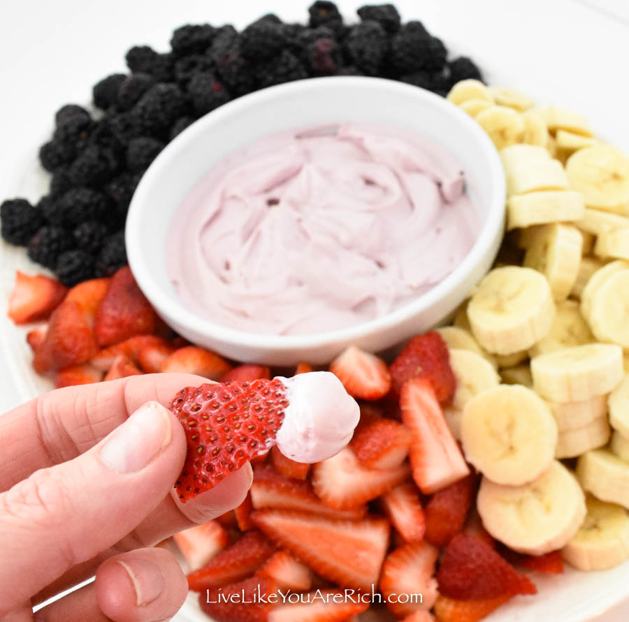 Quick Cream Cheese Yogurt Fruit Dip Live Like You Are Rich