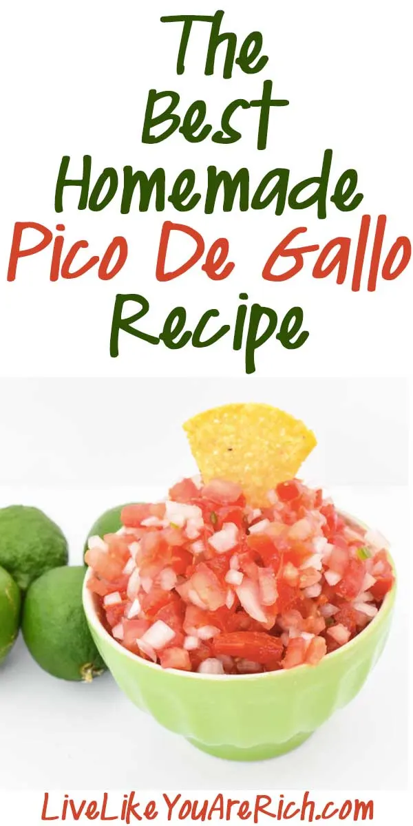 The Best Homemade Pico De Gallo Recipe