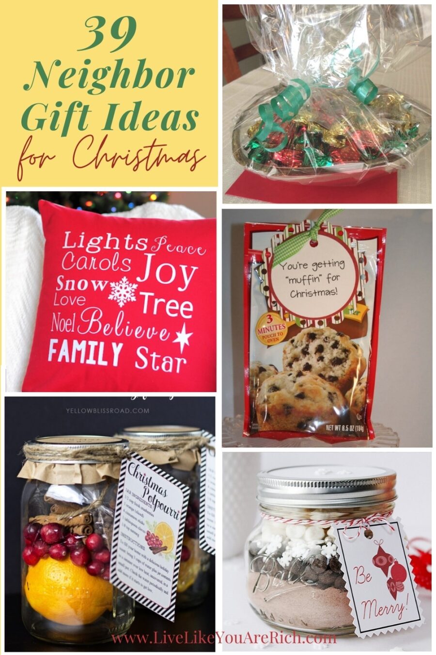 Quick and Inexpensive Neighbor Gifts for Christmas Live Like You Are Rich