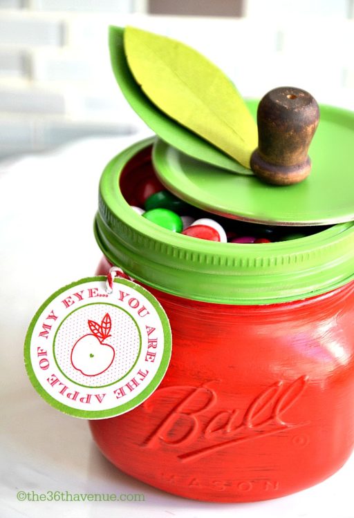 Valentine Apple Jar