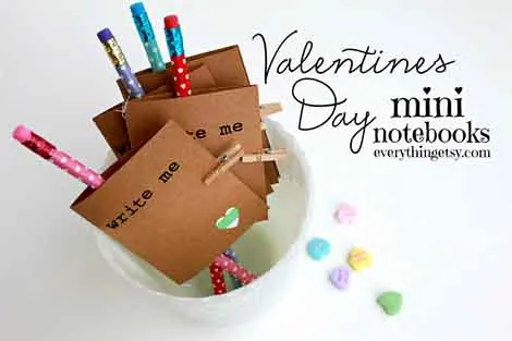 Valentines dDay mini-notebooks