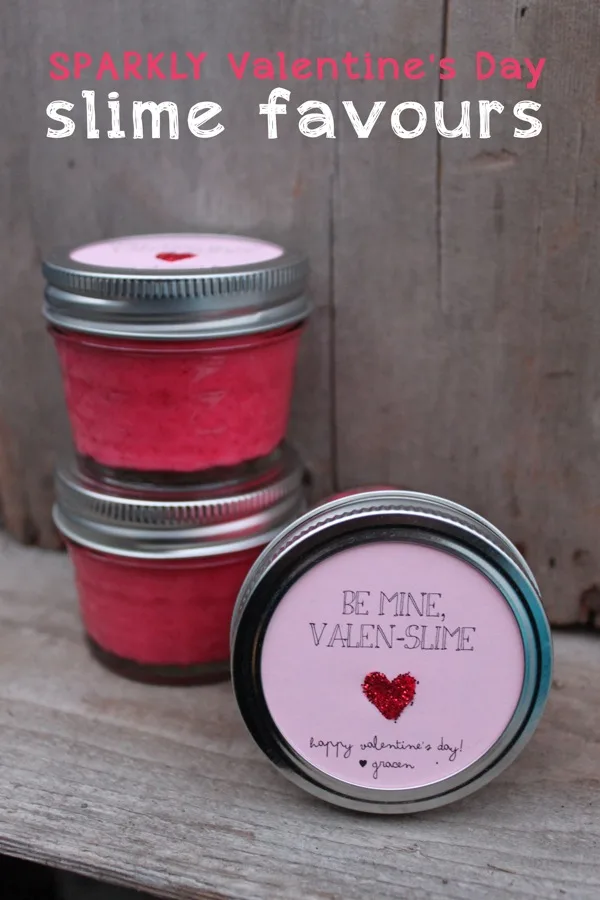 Sparkly Valentines Day Slime Favours