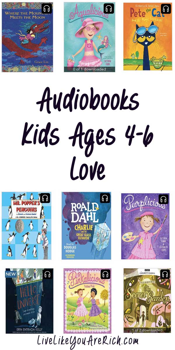 Audiobooks kids ages 4-6 love