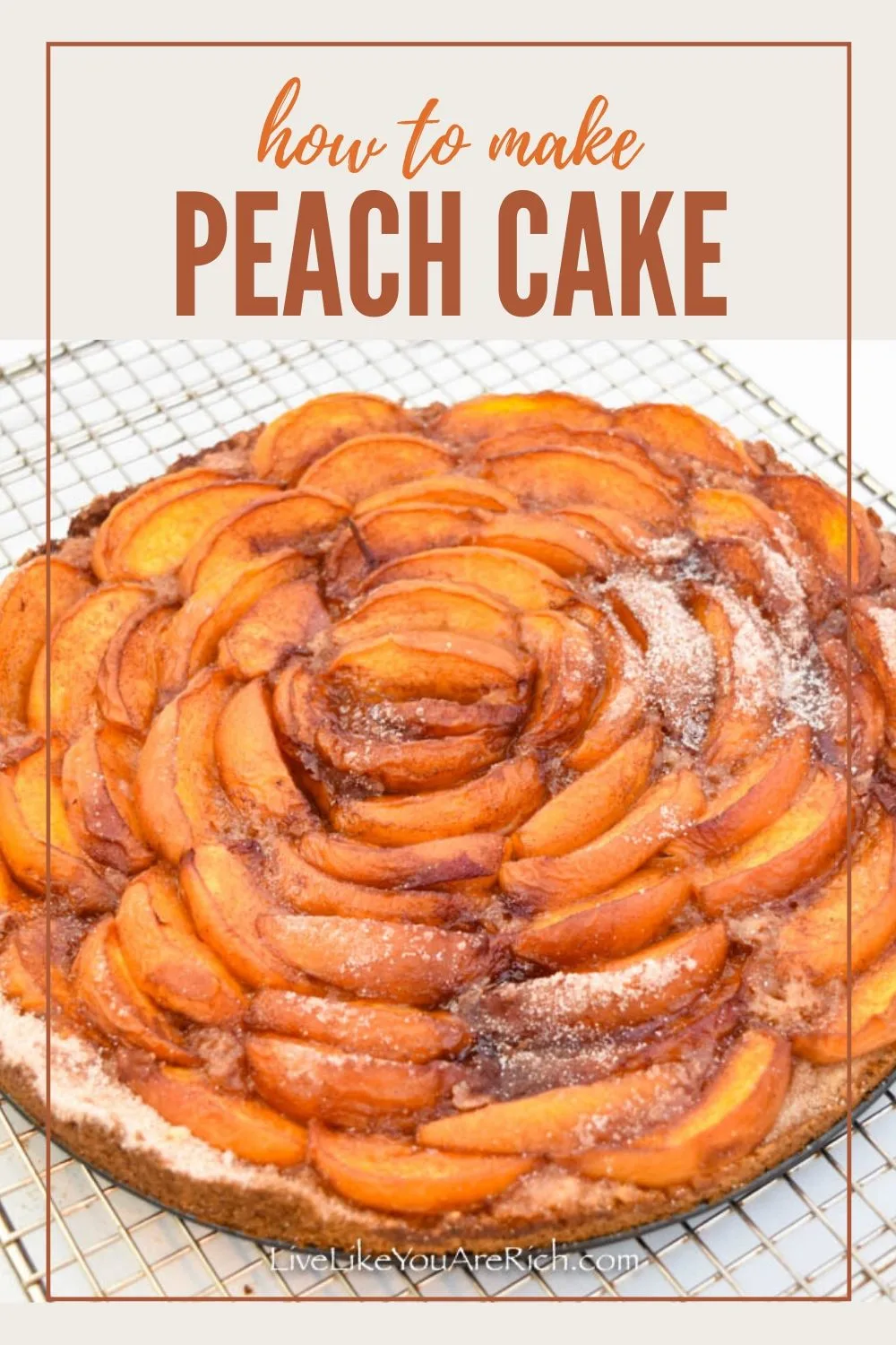 This Homemade German Peach Cake recipe is a combination of a deliciously moist lemon tart topped with sweet peaches baked to perfection. It is easy to make. My family and friends really love it.