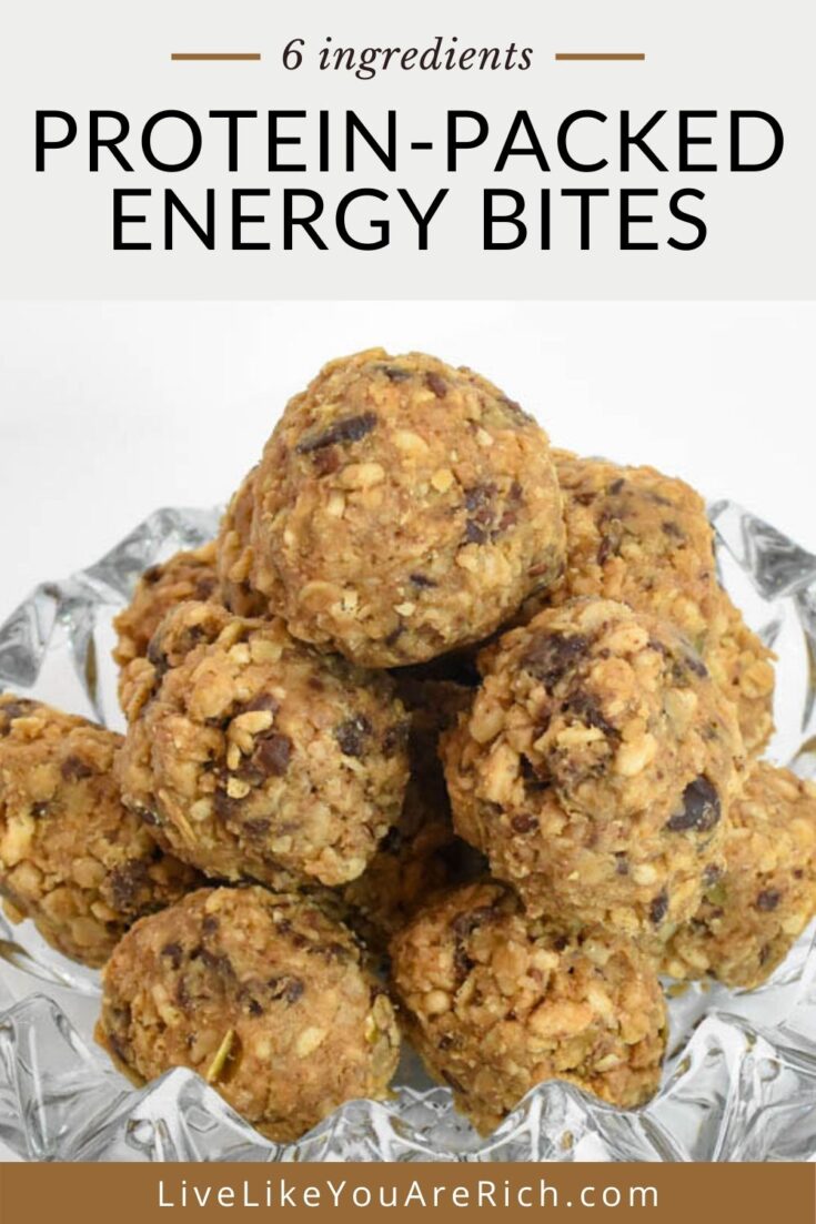 No Bake Healthy Energy Bites - Live Like You Are Rich