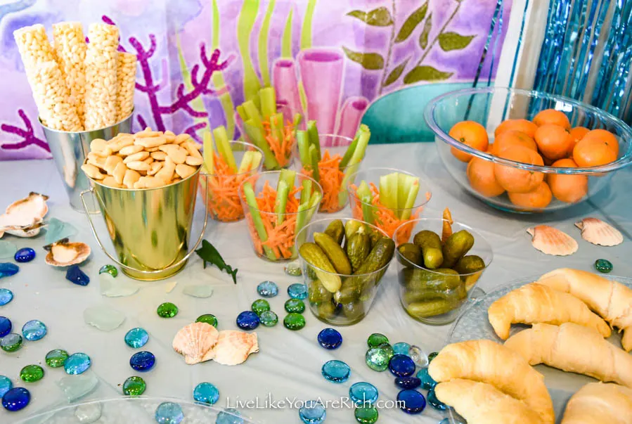 Mermaid Under the Sea Party: Food - Corn Puff Roll