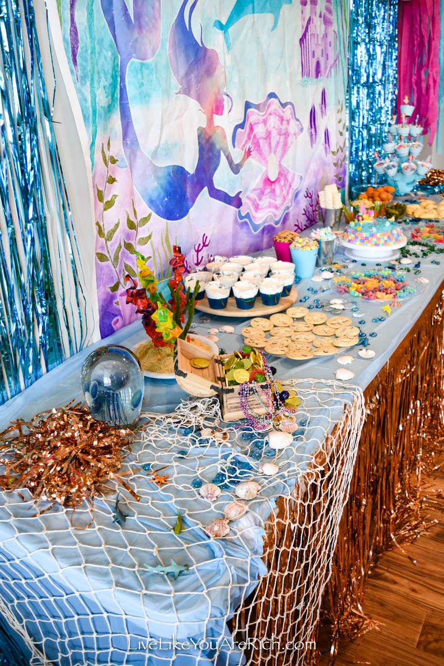 Mermaid under the sea party spread2 (1 of 1) - Live Like You Are Rich