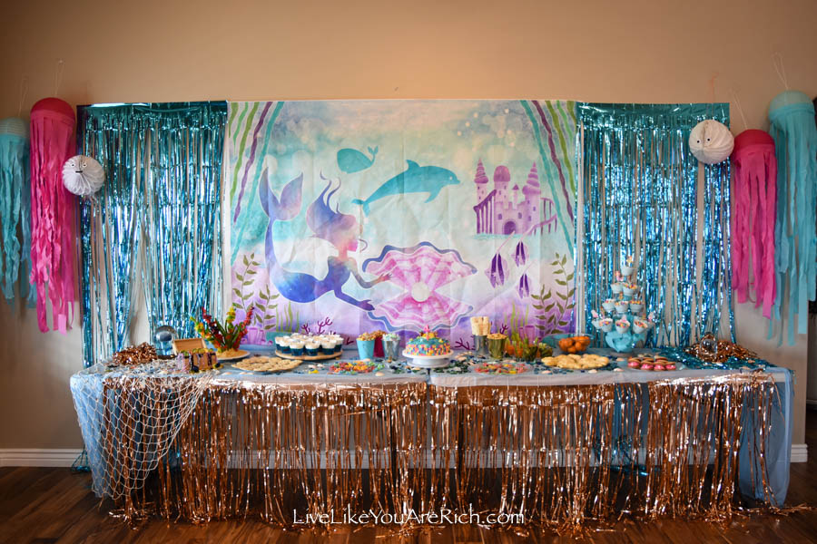 Mermaid Under the Sea Party Birthday Party Ideas, Photo 1 of 33