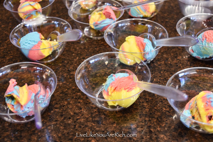coral reef play dough ice cream under the sea party