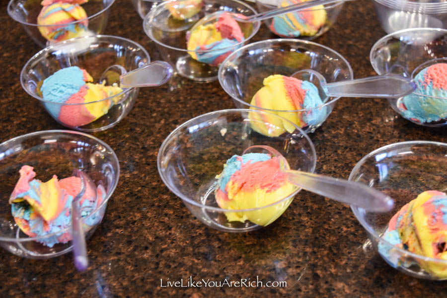 Mermaid Under the Sea Party: Food - Playdough/Coral Ice Cream