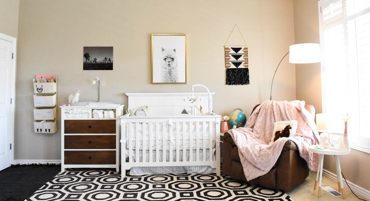 llama themed baby room