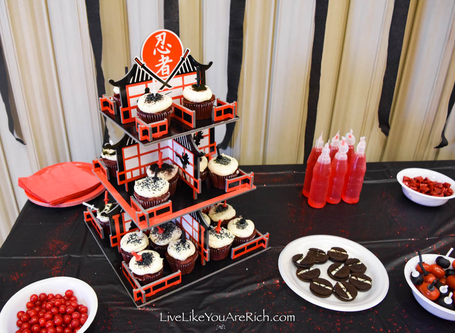 ninja cupcake stand