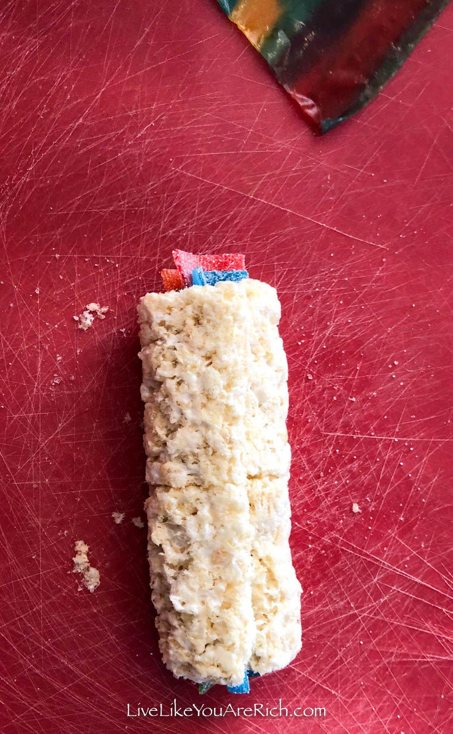 how to make realistic sushi made with rice krispie treats