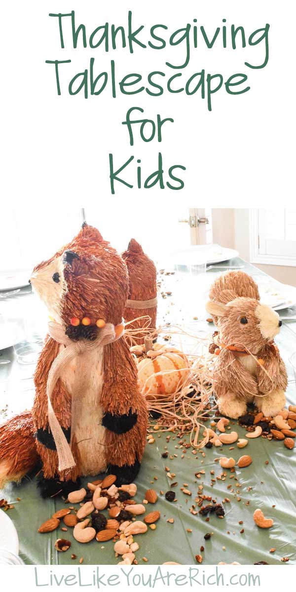 Thanksgiving Tablescape for Kids