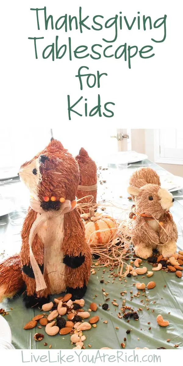 Thanksgiving Tablescape for Kids