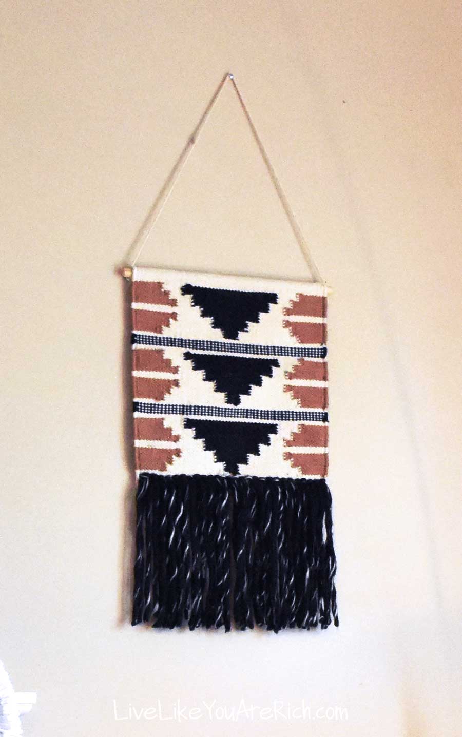 woven hanging wall art llama nursery