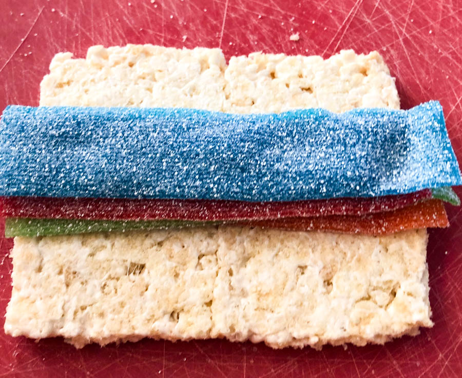 how to make realistic sushi made with rice krispie treats