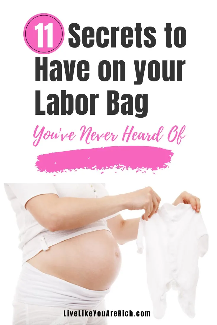 11 Secrets to Have on you Labor Bag that You've Never Heard Of. #laborbag #pregnant