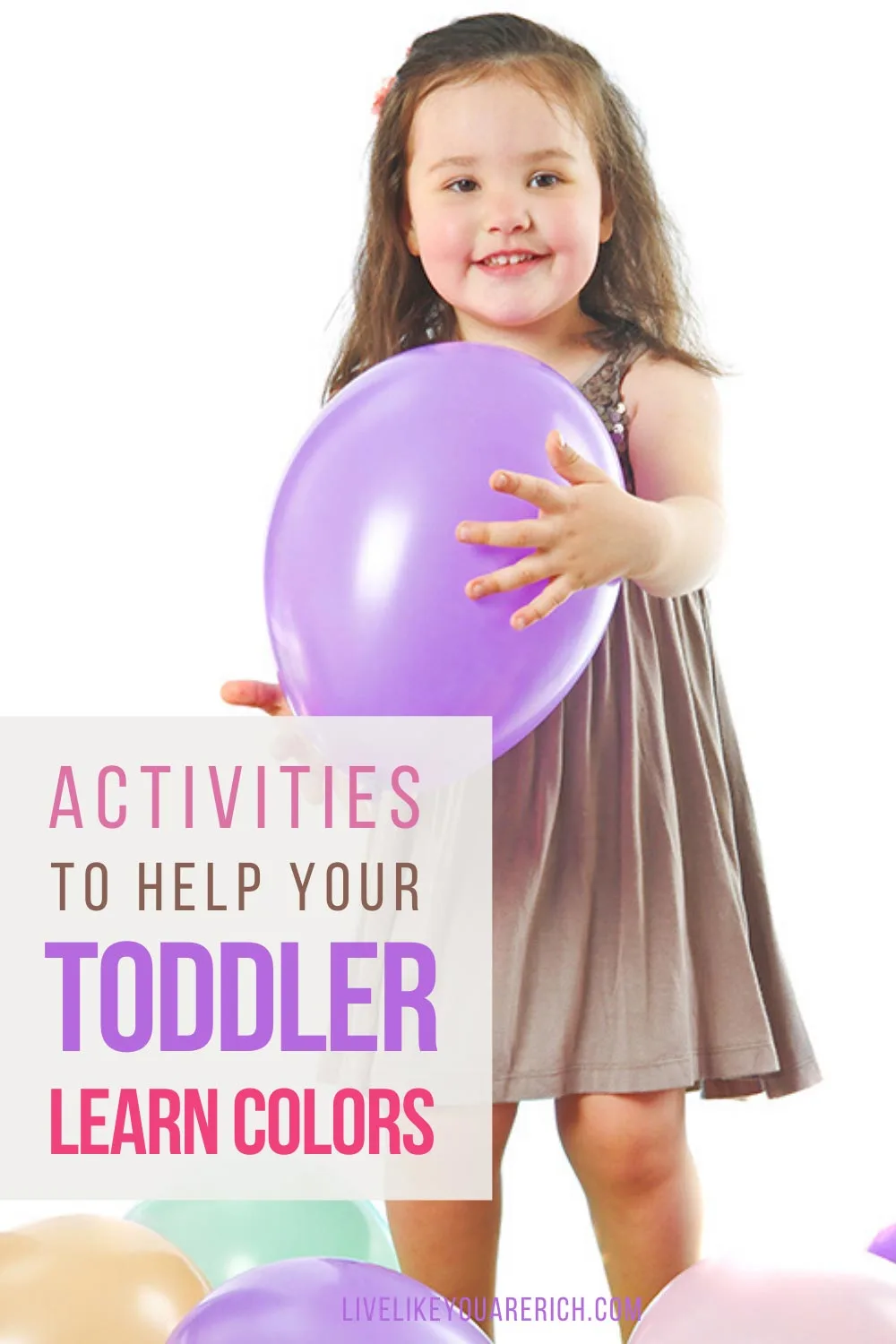Children learn their colors between 20 months-3 1/2 years of age. Doing some of the following 37 activities will help facilitate their learning. #kidsactivities #colors #toddlers