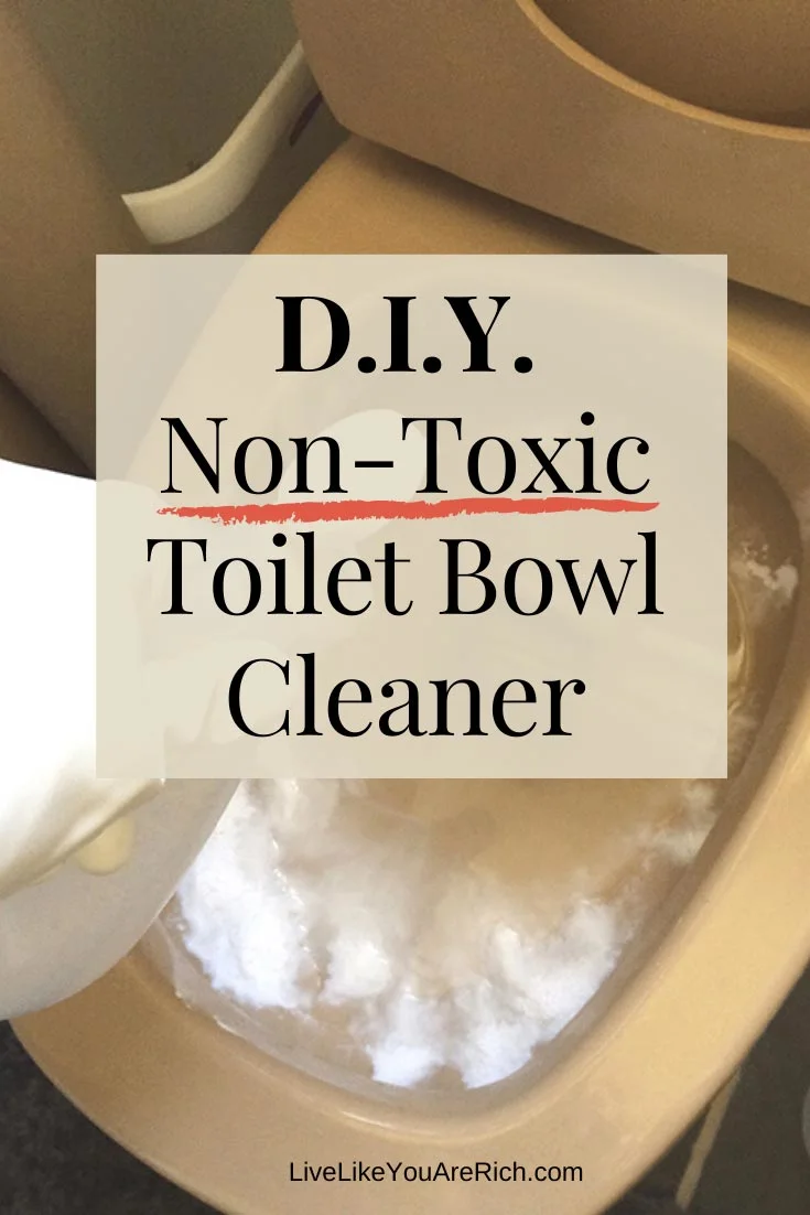 Now you can create an INEXPENSIVE nontoxic toilet bowl cleaner in 11 seconds or less as well! #toiletbowlcleaner #cleaning