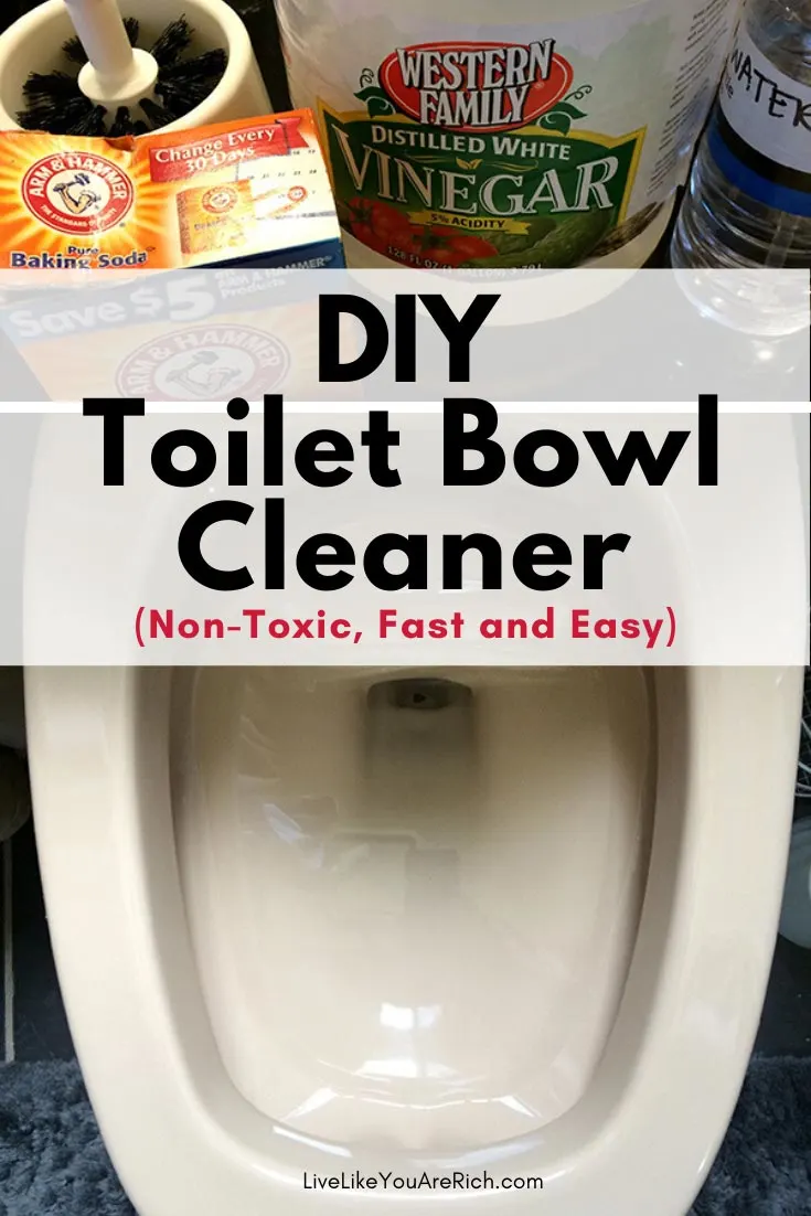 Now you can create an INEXPENSIVE nontoxic toilet bowl cleaner in 11 seconds or less as well! #toiletbowlcleaner #cleaning