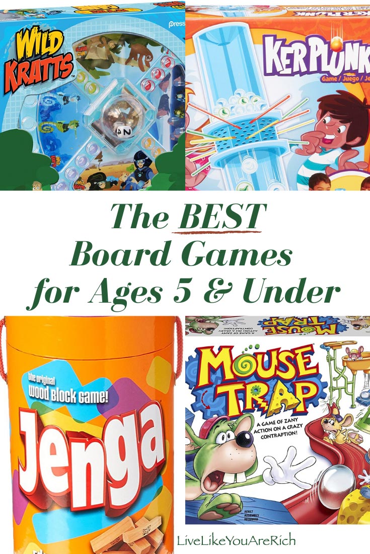 Looking for the best board games for kids? Check out this list of the best board games for kids ages 5 and under. #boardgames #kidsactivities
