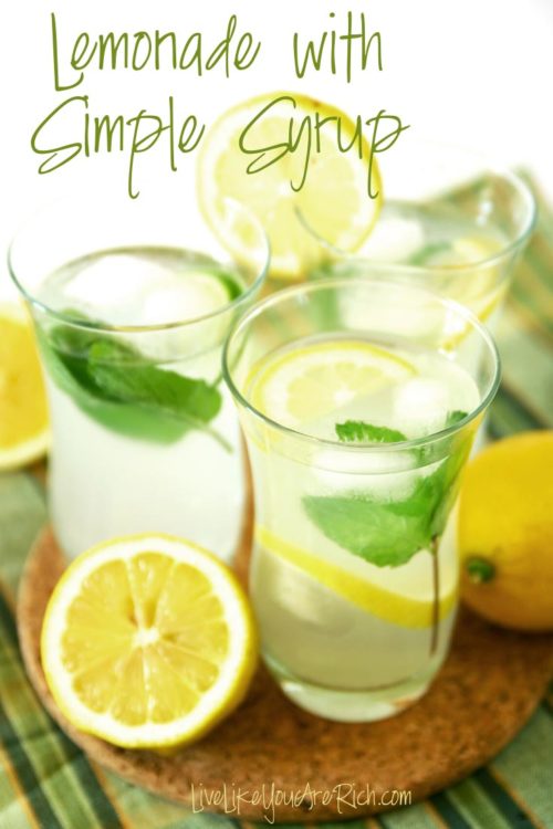 Lemonade with Simple Syrup Recipe