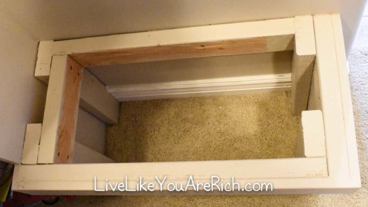 How to Make a Closet Bench - Live Like You Are Rich