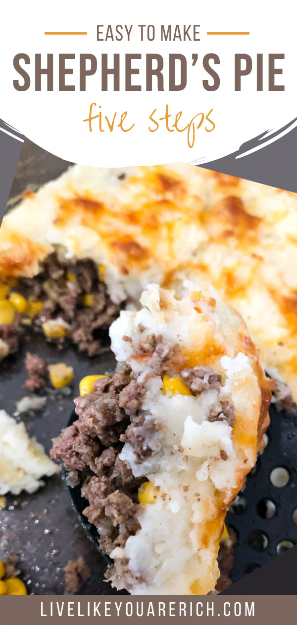 This Traditional Shepherd’s Pie is typically quite bland but I have done a lot of tweaking to my recipe. Now my family and I considered shepherd’s pie incredibly delicious. Do these 5 steps to incredibly delicious shepherd’s pie. #pie #shepherdspie #delicious