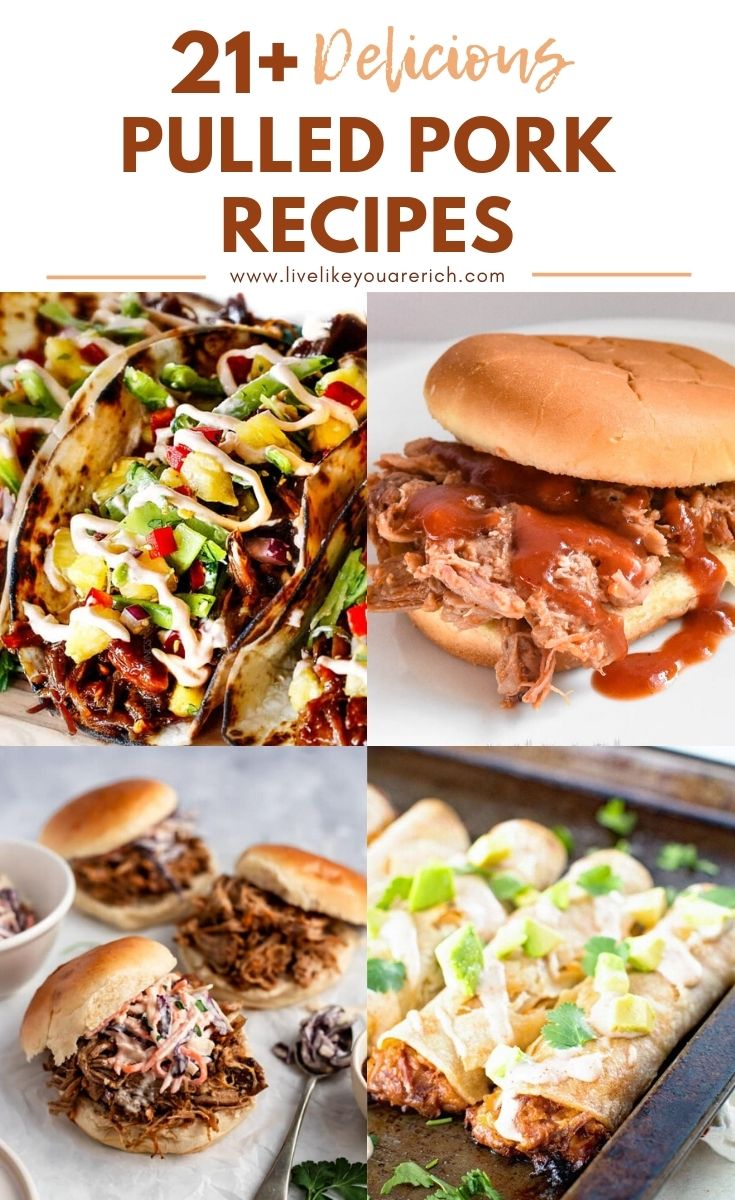 My family often has leftovers from our fall-part-tender smoked pulled pork recipe. I’ve rounded up 21+ delicious pulled pork recipes and decided to share them with you as well. 