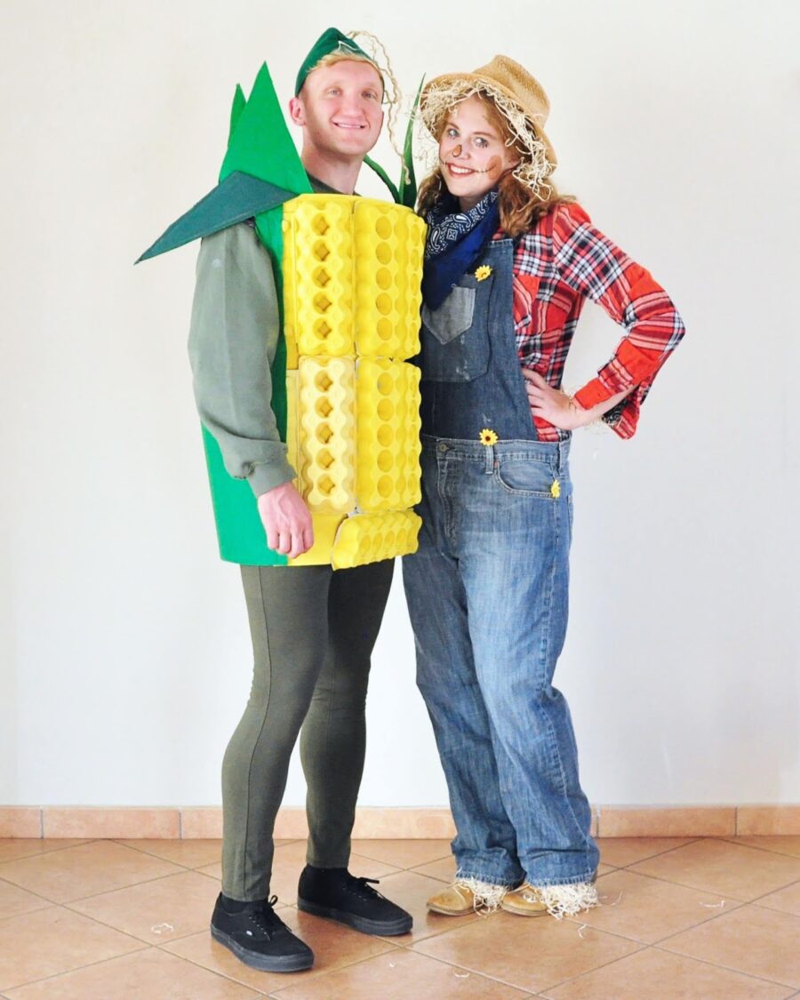 Scarecrow and Corn on the cob
