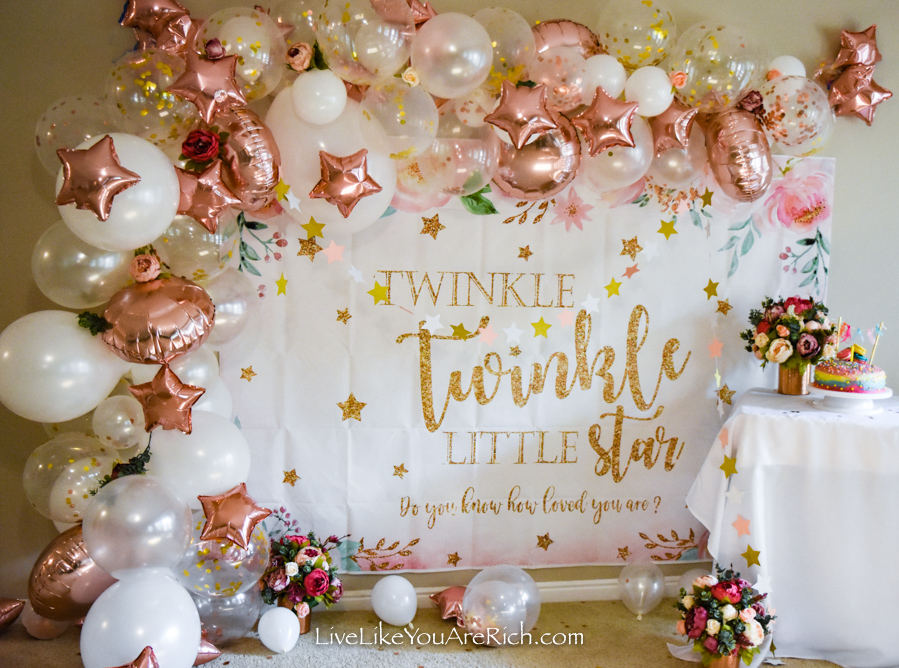 Twinkle twinkle little star best sale flower centerpieces