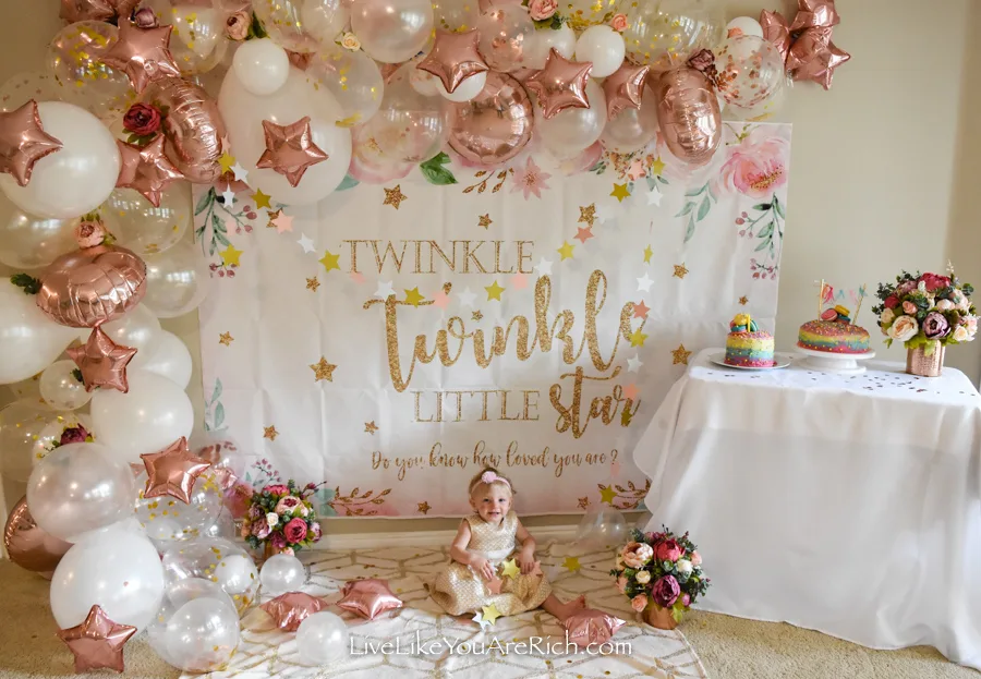 Twinkle Twinkle Little Star Party backdrop