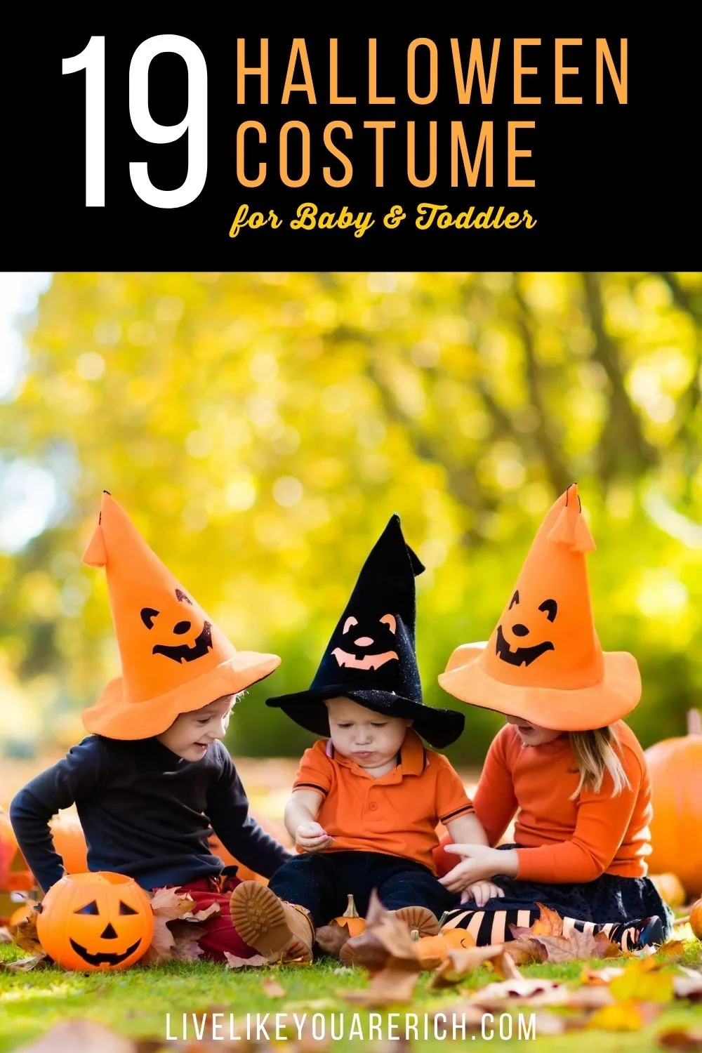 I love dressing my kids up for Halloween. It is so much fun for me. I admit I begin thinking about ideas of what they should be months before Halloween. Here are 19 super darling and inexpensive homemade baby/toddler halloween costumes - most of them are fairly quick to put together too!