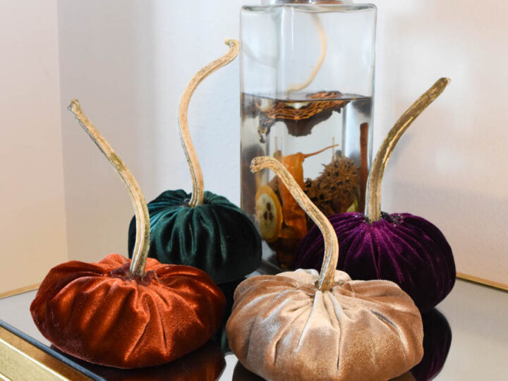 Fall Velvet Pumpkins