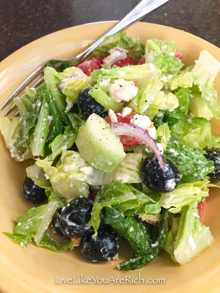 Greek Salad Recipe ready to serve