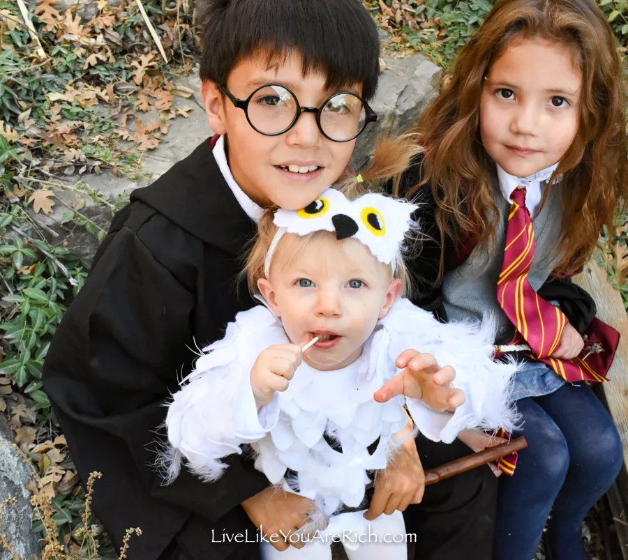 These are may kids Harry Potter Costumes for Halloween.