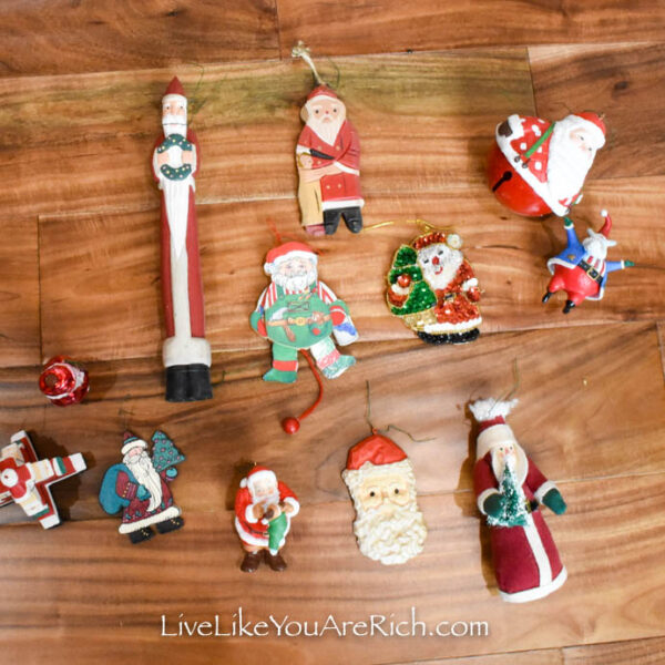 Santa ornaments