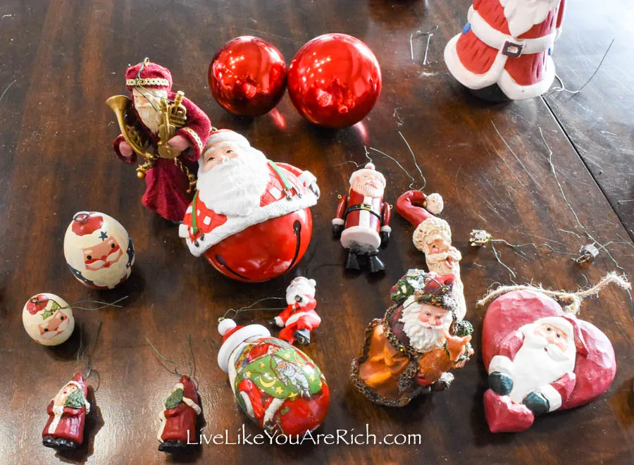 Santa Claus balls ornaments