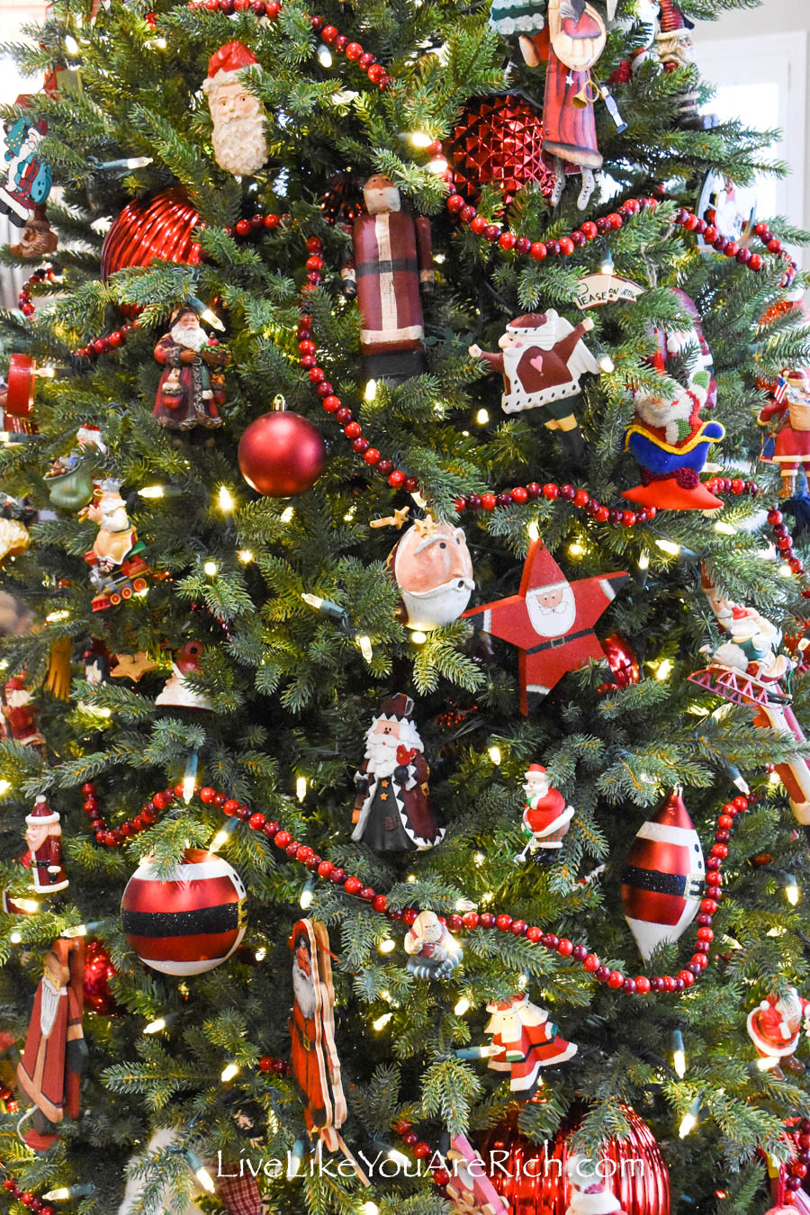 Santa Themed Christmas Tree