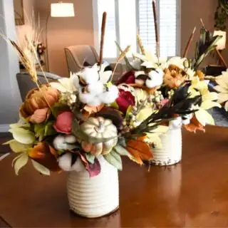 DIY Fall Flower Arrangement