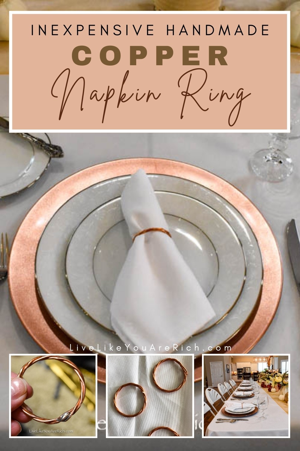 Inexpensive napkin store rings