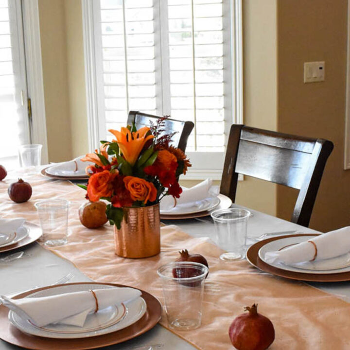 Fall Tablescape With Copper Accents - Live Like You Are Rich