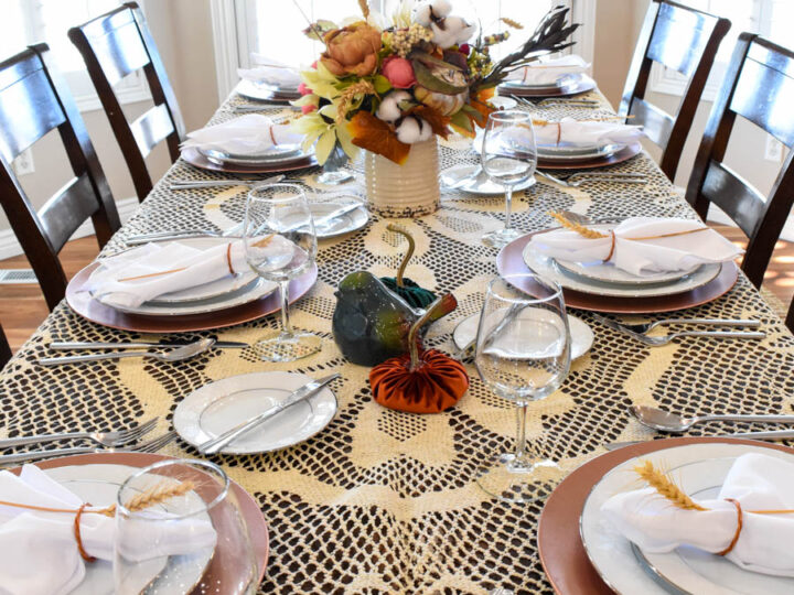 Vintage Modern Fall Tablescape