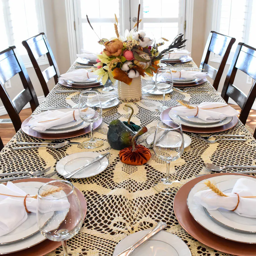 Vintage Modern Fall Tablescape