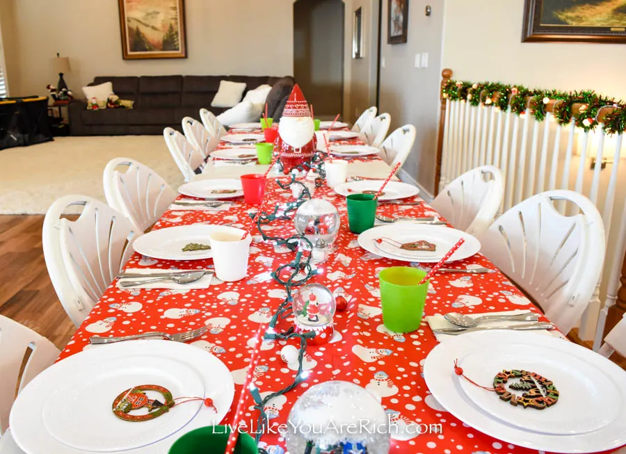 Christmas Tablescape for kids