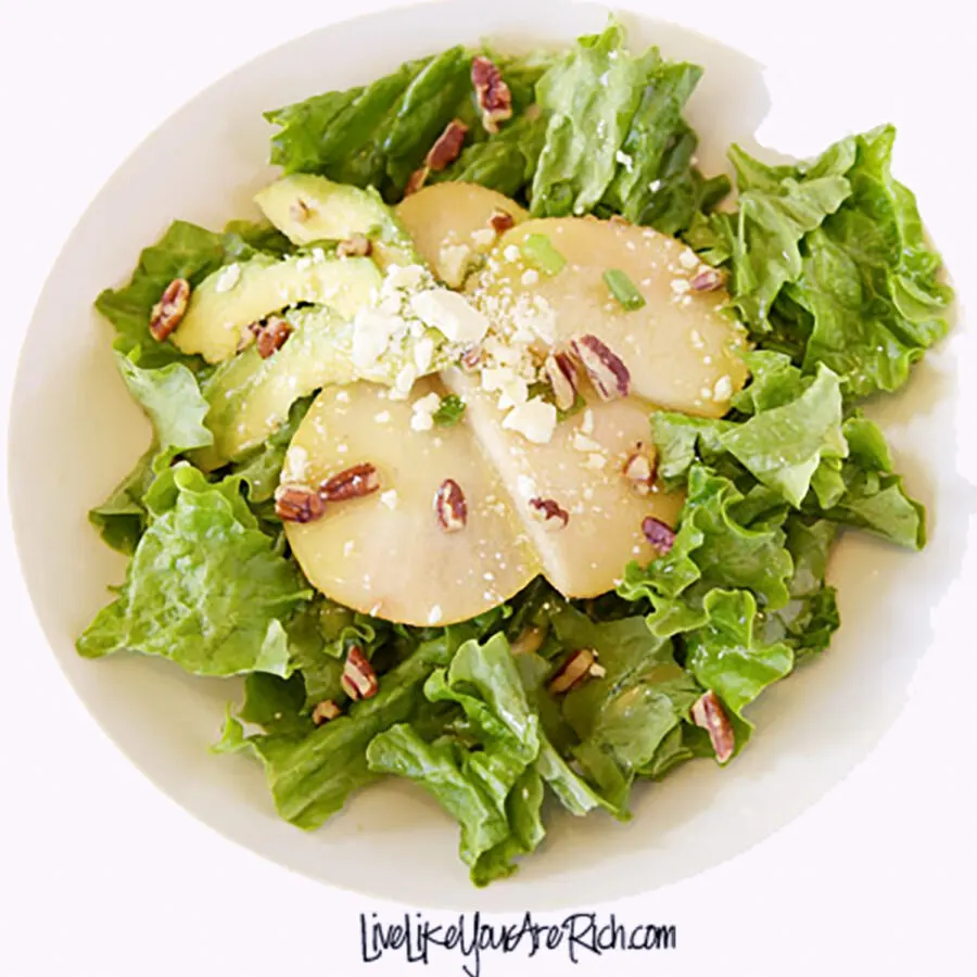 Pear Avocado Salad With Feta Cheese