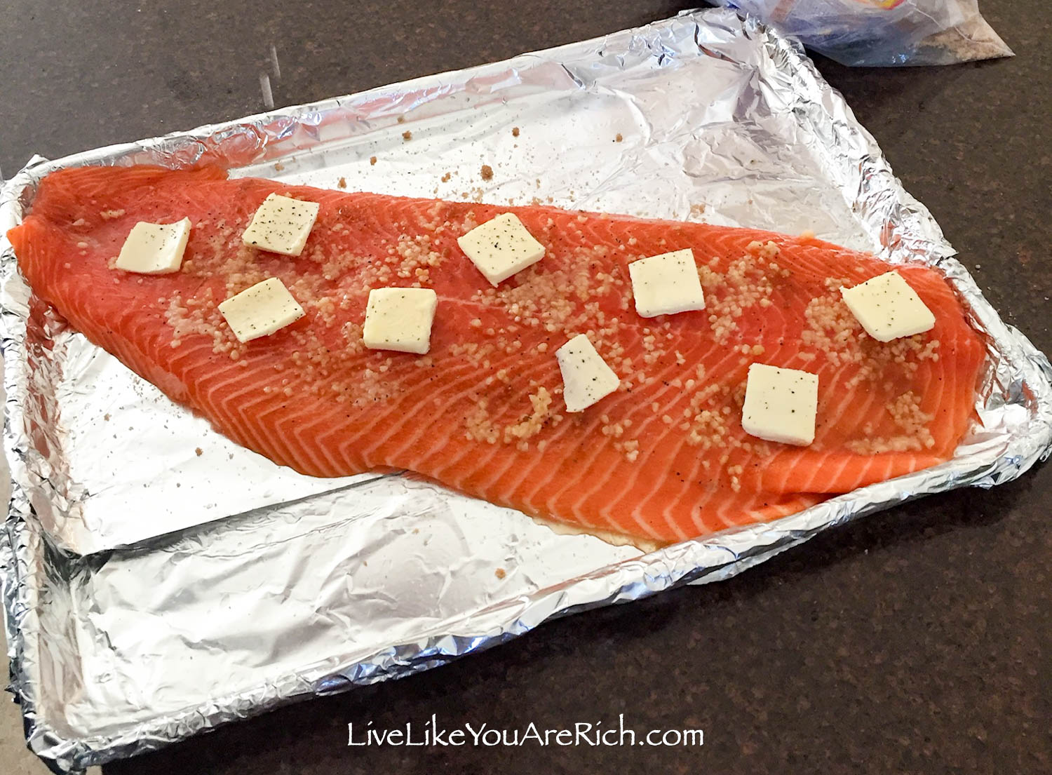 Salmon with pepper 