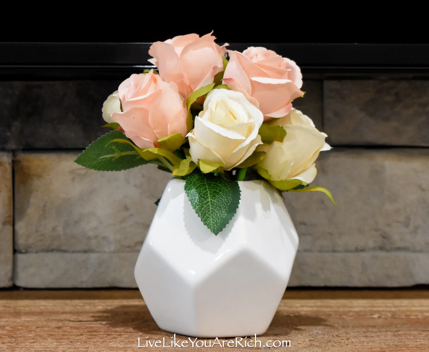 Rose in a white vase